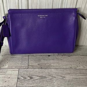 Purple coach wristlet